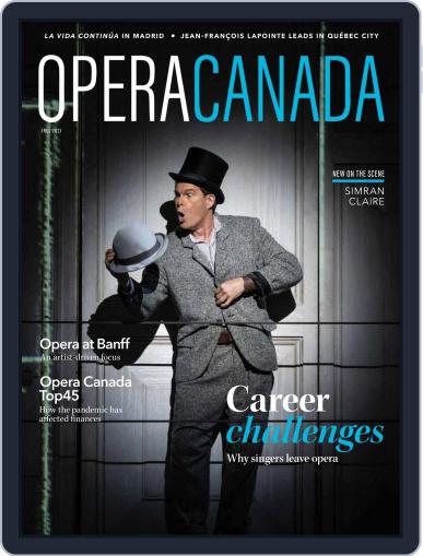 Opera Canada September 23rd, 2021 Digital Back Issue Cover