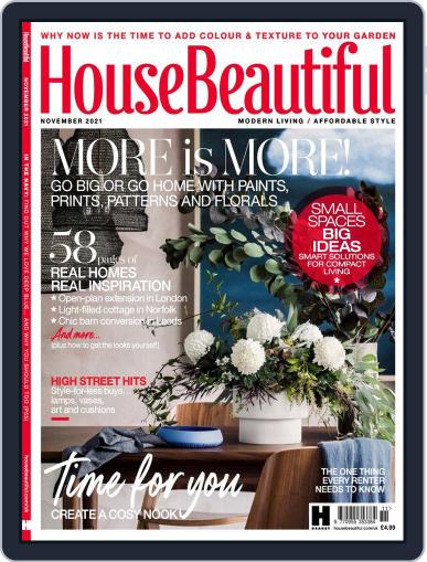 House Beautiful UK November 1st, 2021 Digital Back Issue Cover