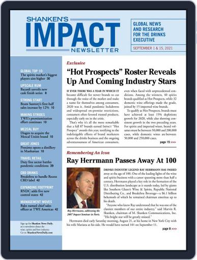 Shanken's Impact Newsletter (Digital) September 1st, 2021 Issue Cover