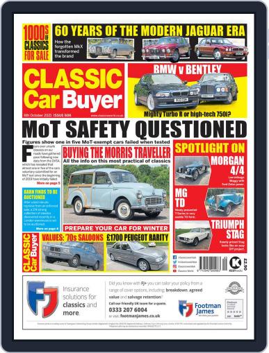 Classic Car Buyer October 6th, 2021 Digital Back Issue Cover