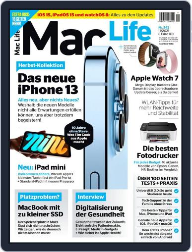 MacLife Germany November 1st, 2021 Digital Back Issue Cover