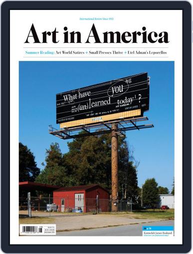 Art in America July 1st, 2021 Digital Back Issue Cover