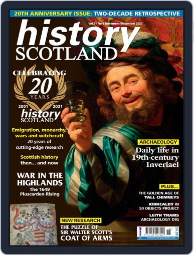 History Scotland November 1st, 2021 Digital Back Issue Cover