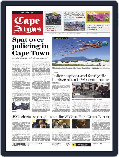 Cape Argus October 11th, 2021 Digital Back Issue Cover