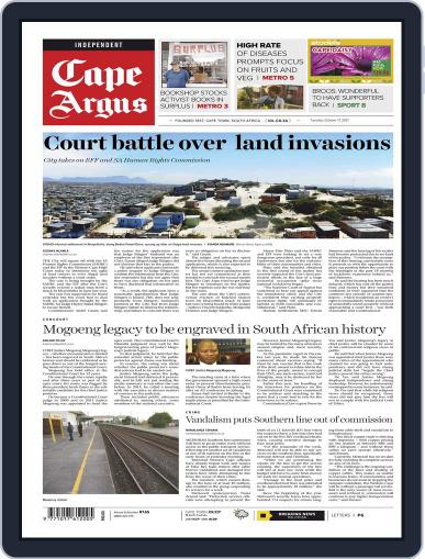 Cape Argus October 12th, 2021 Digital Back Issue Cover