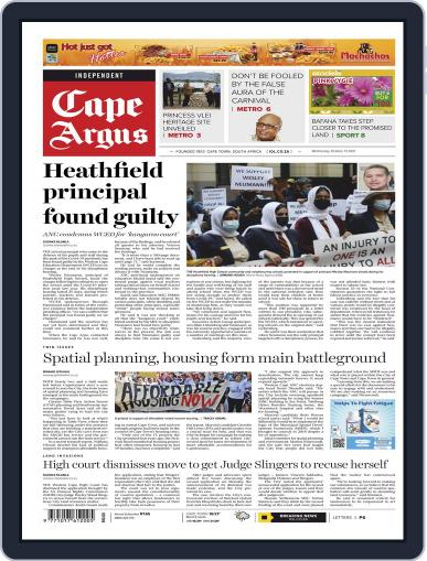 Cape Argus October 13th, 2021 Digital Back Issue Cover