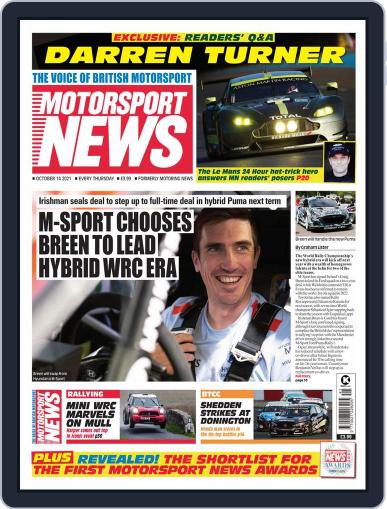Motorsport News October 14th, 2021 Digital Back Issue Cover