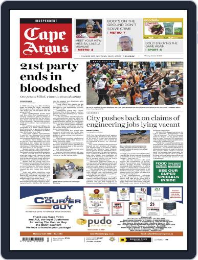 Cape Argus October 18th, 2021 Digital Back Issue Cover