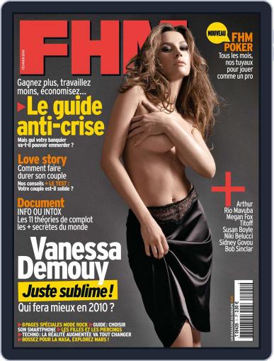 FHM France February 24th, 2010 Digital Back Issue Cover