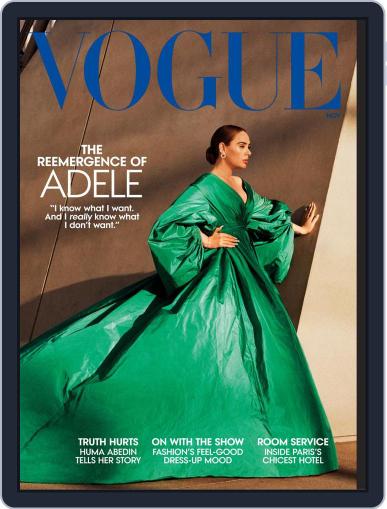 Vogue November 1st, 2021 Digital Back Issue Cover