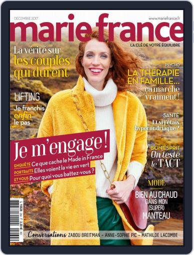 Marie France December 1st, 2017 Digital Back Issue Cover