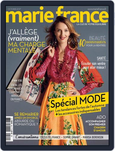 Marie France October 1st, 2017 Digital Back Issue Cover