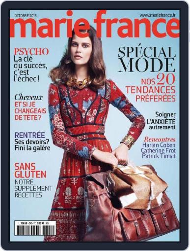 Marie France September 30th, 2015 Digital Back Issue Cover