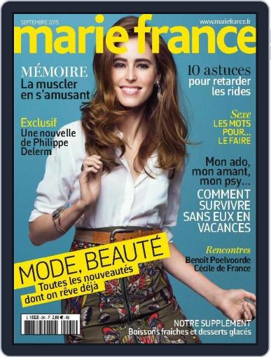 Marie France August 31st, 2015 Digital Back Issue Cover