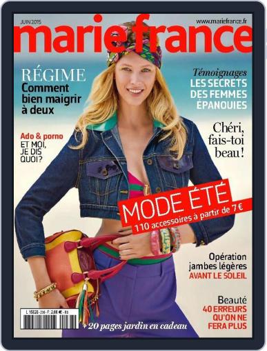 Marie France May 31st, 2015 Digital Back Issue Cover