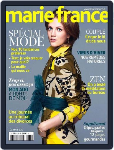 Marie France January 31st, 2015 Digital Back Issue Cover