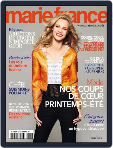 Marie France March 18th, 2014 Digital Back Issue Cover