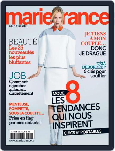 Marie France September 5th, 2013 Digital Back Issue Cover