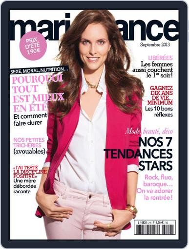 Marie France August 2nd, 2013 Digital Back Issue Cover