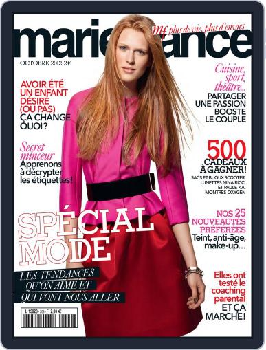 Marie France September 6th, 2012 Digital Back Issue Cover