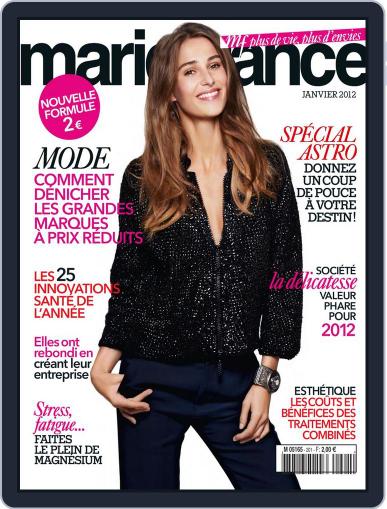 Marie France January 13th, 2012 Digital Back Issue Cover