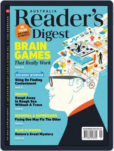 Readers Digest Australia November 1st, 2021 Digital Back Issue Cover
