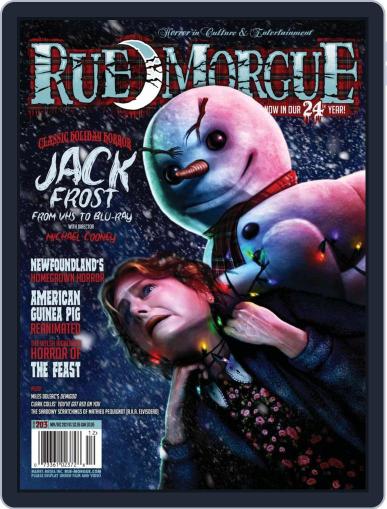 RUE MORGUE November 1st, 2021 Digital Back Issue Cover