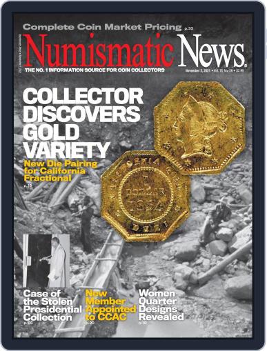 Numismatic News November 2nd, 2021 Digital Back Issue Cover