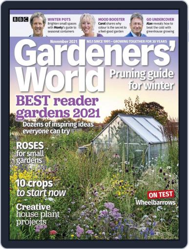 BBC Gardeners' World November 1st, 2021 Digital Back Issue Cover