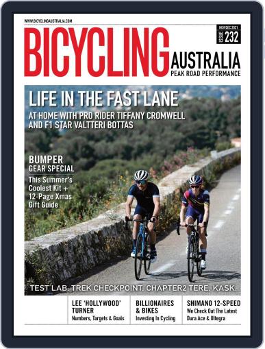 Bicycling Australia November 1st, 2021 Digital Back Issue Cover
