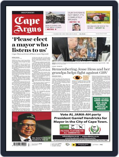 Cape Argus October 26th, 2021 Digital Back Issue Cover