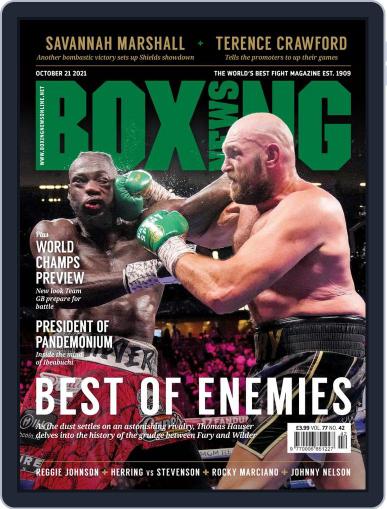 Boxing News October 21st, 2021 Digital Back Issue Cover