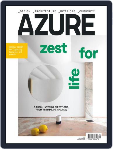 AZURE (Digital) November 1st, 2021 Issue Cover
