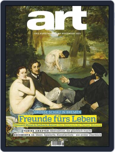 art Magazin November 1st, 2021 Digital Back Issue Cover