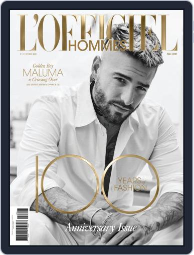 L'Officiel Hommes Italia October 1st, 2021 Digital Back Issue Cover