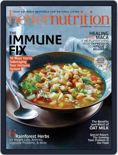 Better Nutrition October 1st, 2021 Digital Back Issue Cover