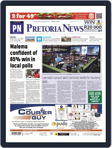 Pretoria News November 2nd, 2021 Digital Back Issue Cover