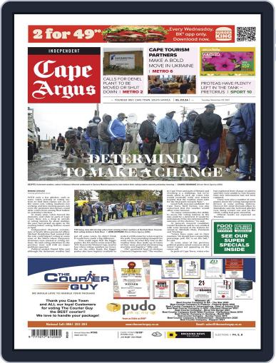 Cape Argus November 2nd, 2021 Digital Back Issue Cover