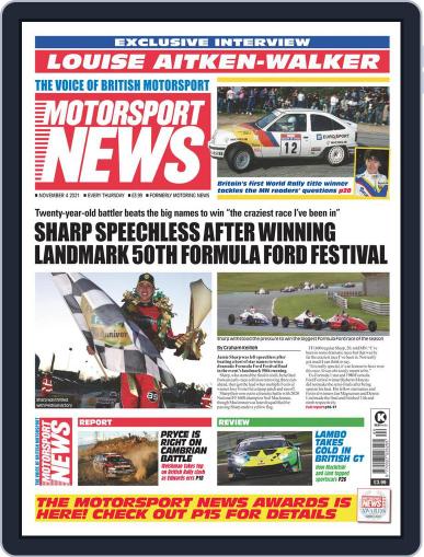 Motorsport News November 4th, 2021 Digital Back Issue Cover