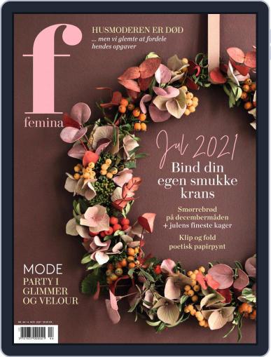 femina Denmark November 4th, 2021 Digital Back Issue Cover