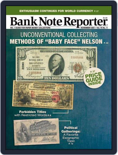 Banknote Reporter November 1st, 2021 Digital Back Issue Cover