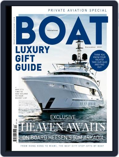 Boat International December 1st, 2021 Digital Back Issue Cover