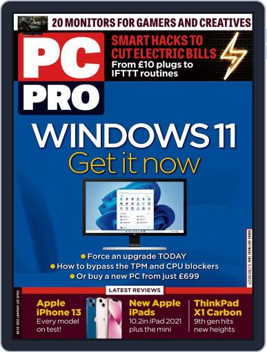 PC Pro January 1st, 2022 Digital Back Issue Cover