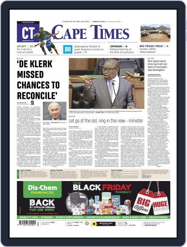 Cape Times November 12th, 2021 Digital Back Issue Cover
