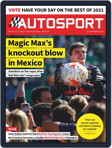 Autosport November 11th, 2021 Digital Back Issue Cover