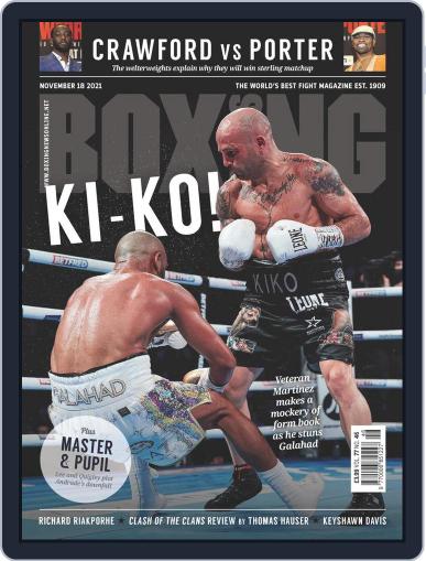 Boxing News November 18th, 2021 Digital Back Issue Cover