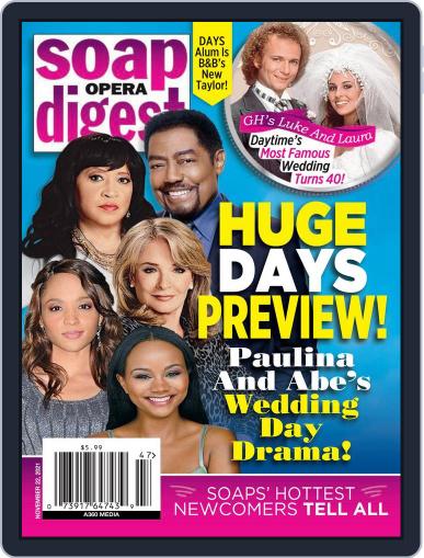 Soap Opera Digest November 22nd, 2021 Digital Back Issue Cover