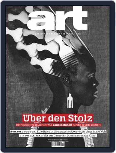 art Magazin December 1st, 2021 Digital Back Issue Cover