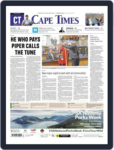 Cape Times November 19th, 2021 Digital Back Issue Cover