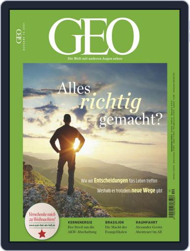 GEO (Digital) December 1st, 2021 Issue Cover